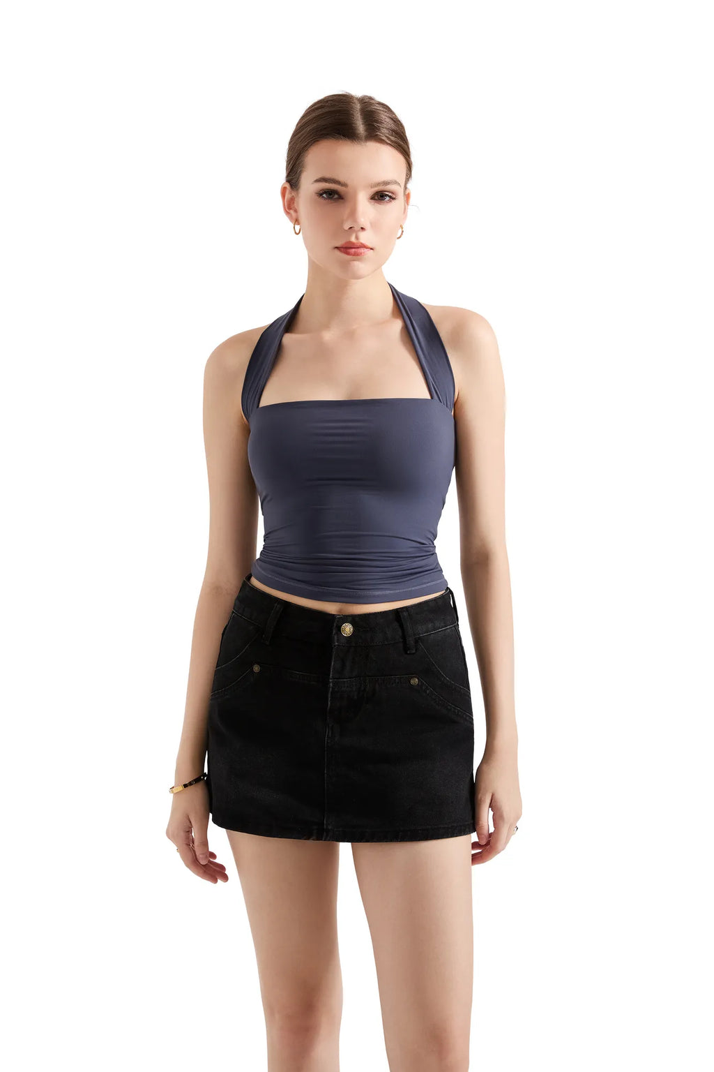 Buttery Soft Square Neck Halter Tank Top