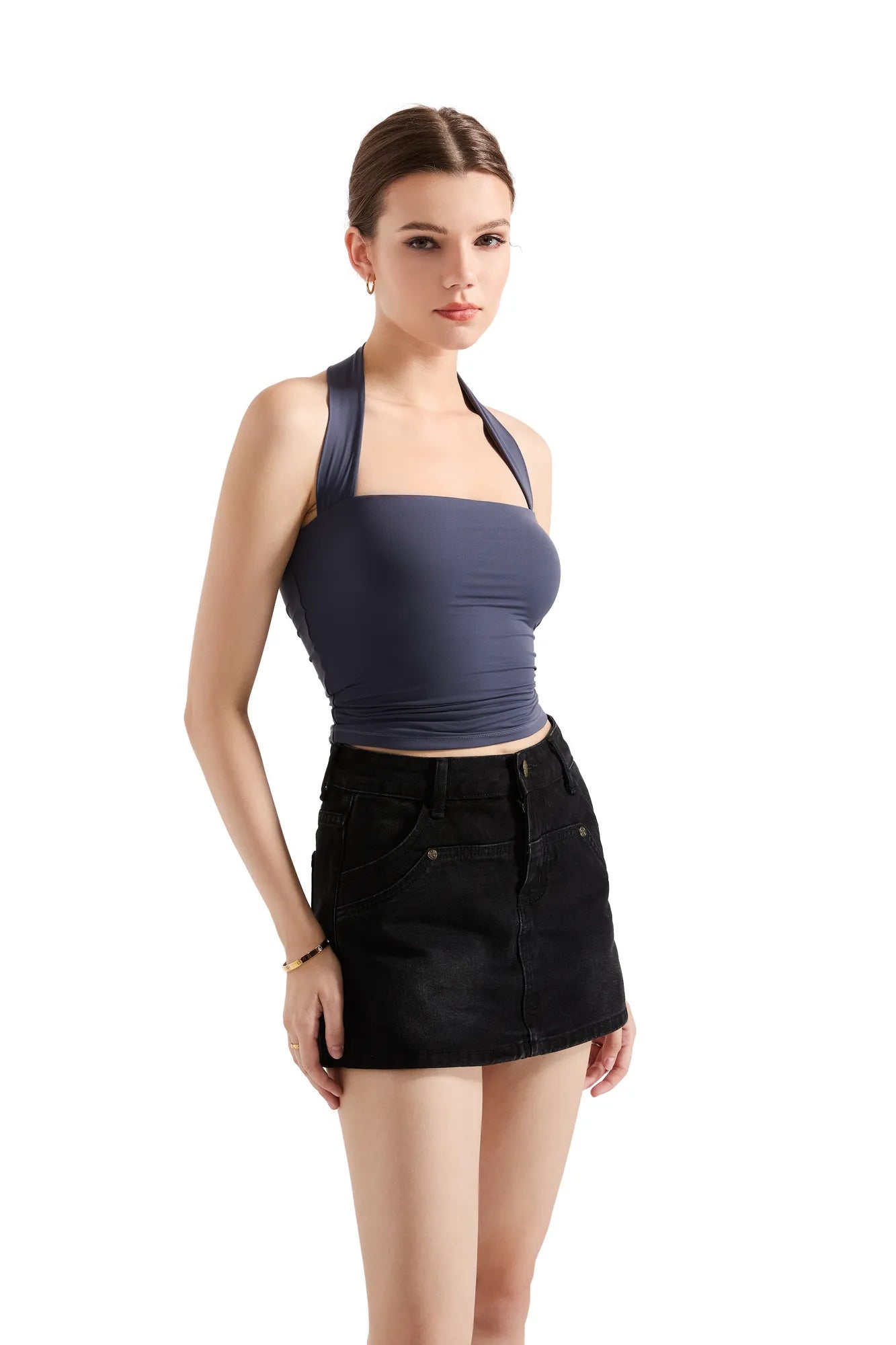 Buttery Soft Square Neck Halter Tank Top