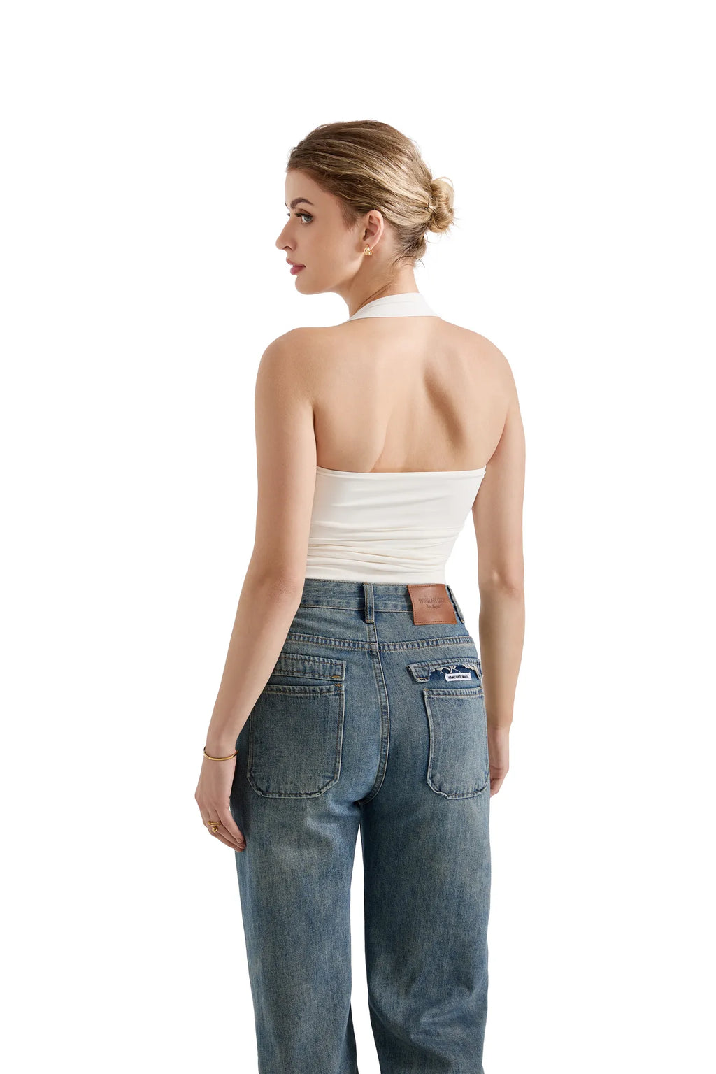 Buttery Soft Square Neck Halter Tank Top