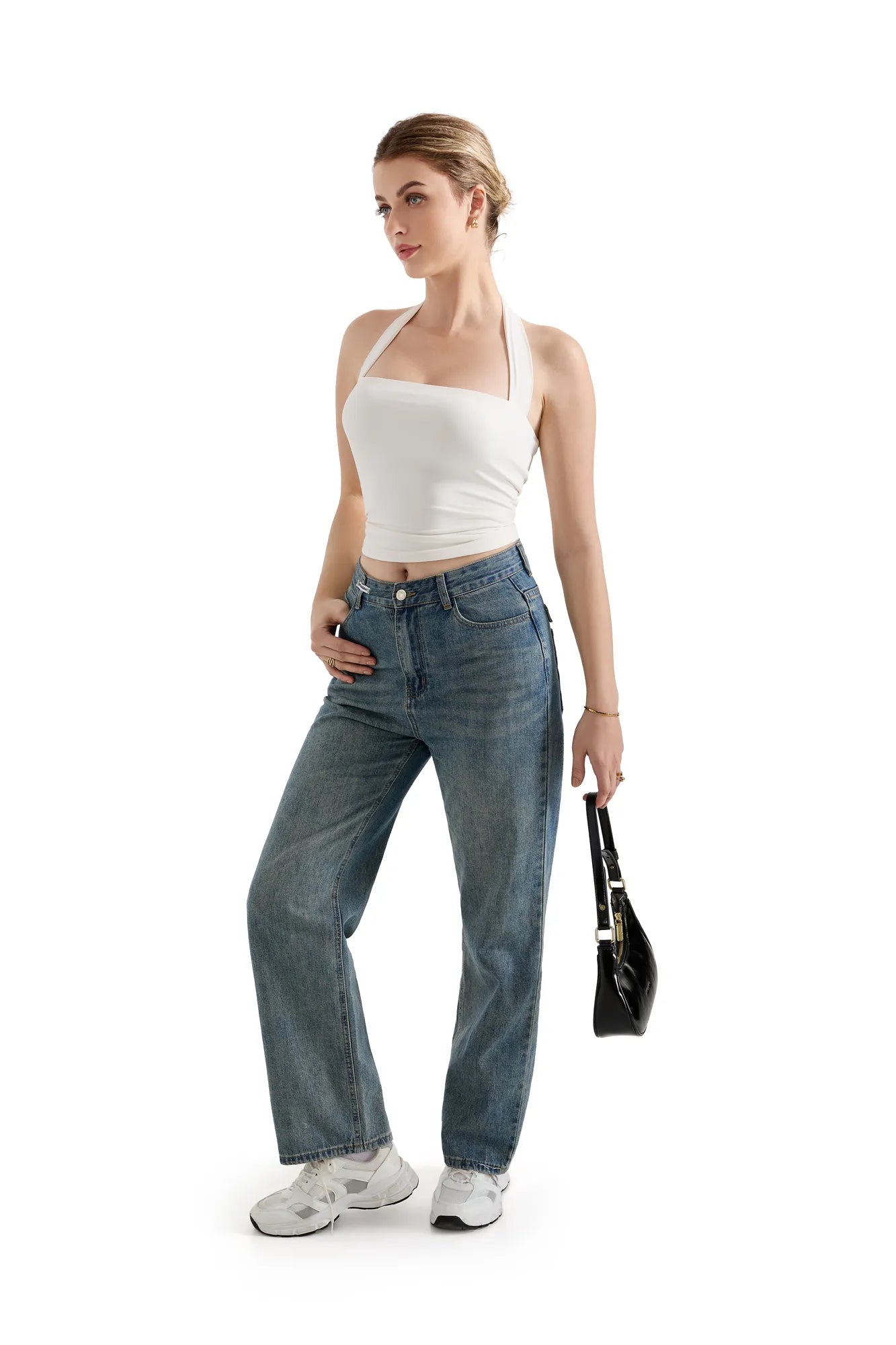 Buttery Soft Square Neck Halter Tank Top