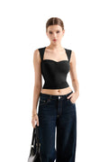 Buttery Soft Heart Neck Tank Top