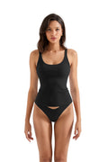 Cotton Ribbed U Neck Tank Top