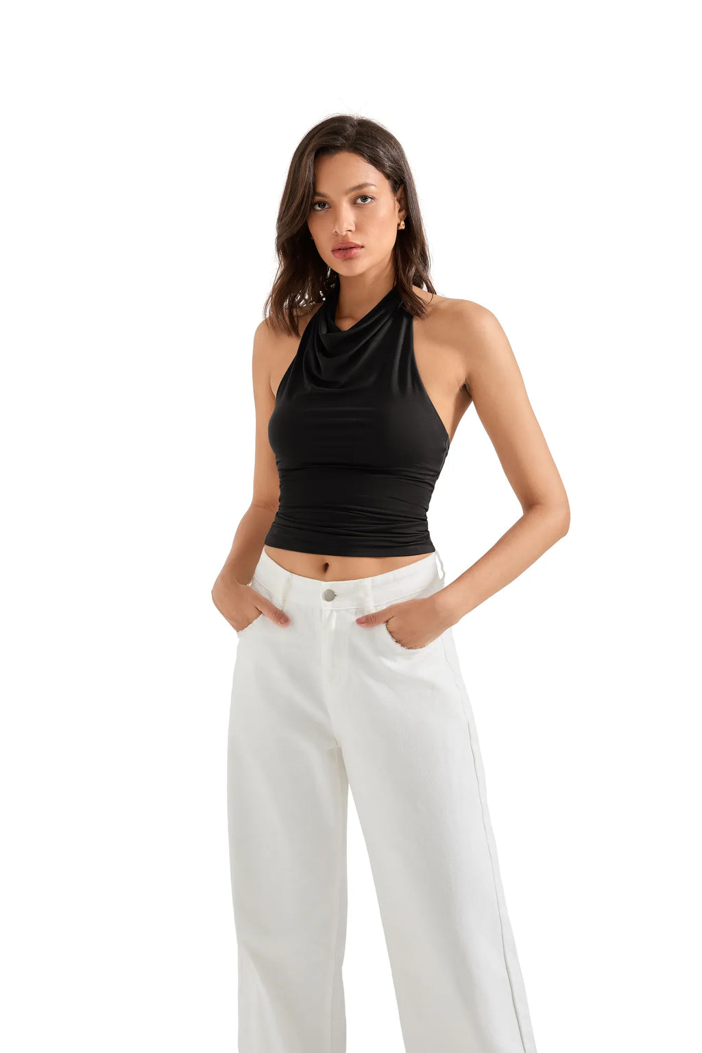 Buttery Soft Cowl Neck Tank Top