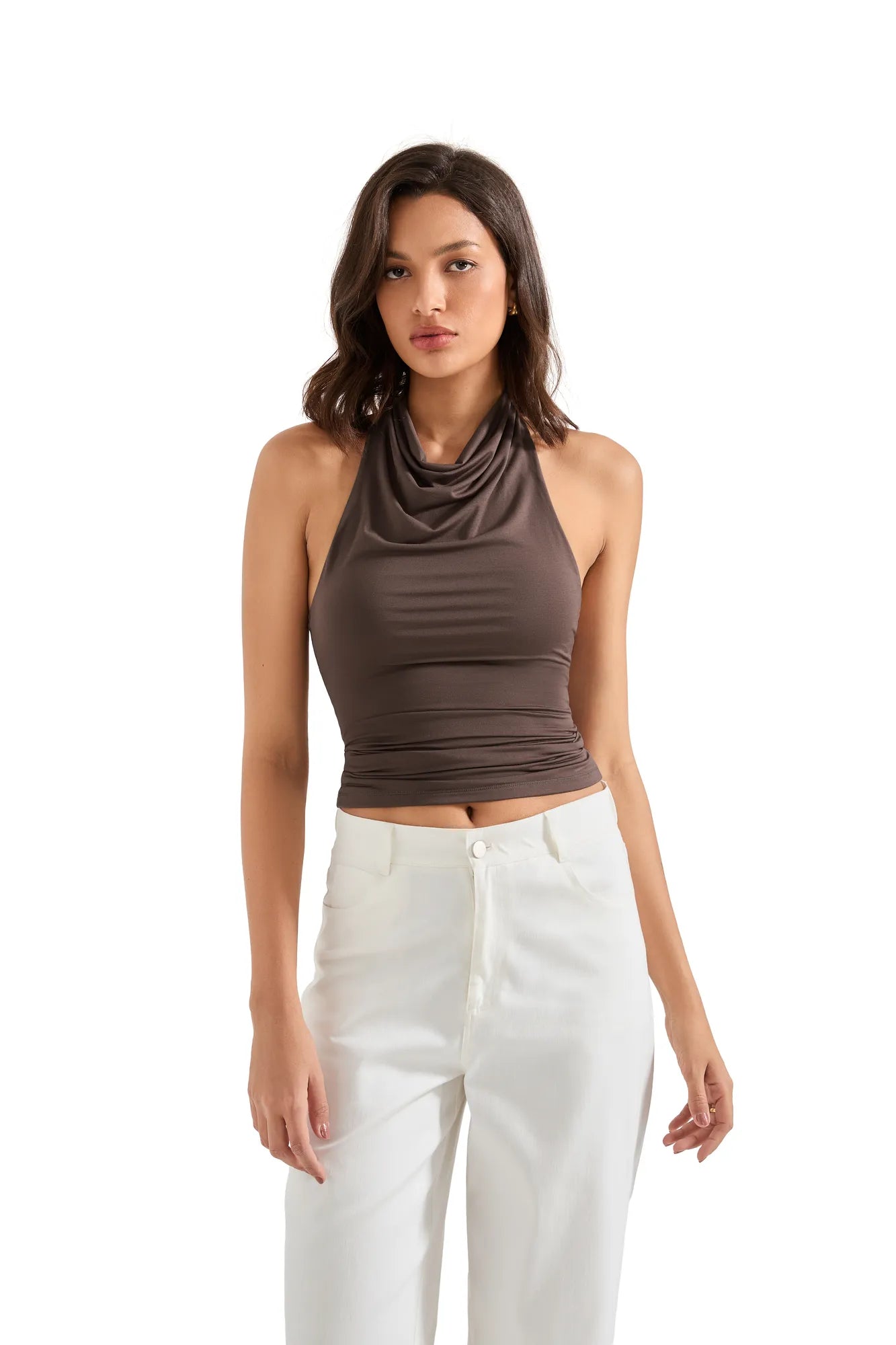 Buttery Soft Cowl Neck Tank Top