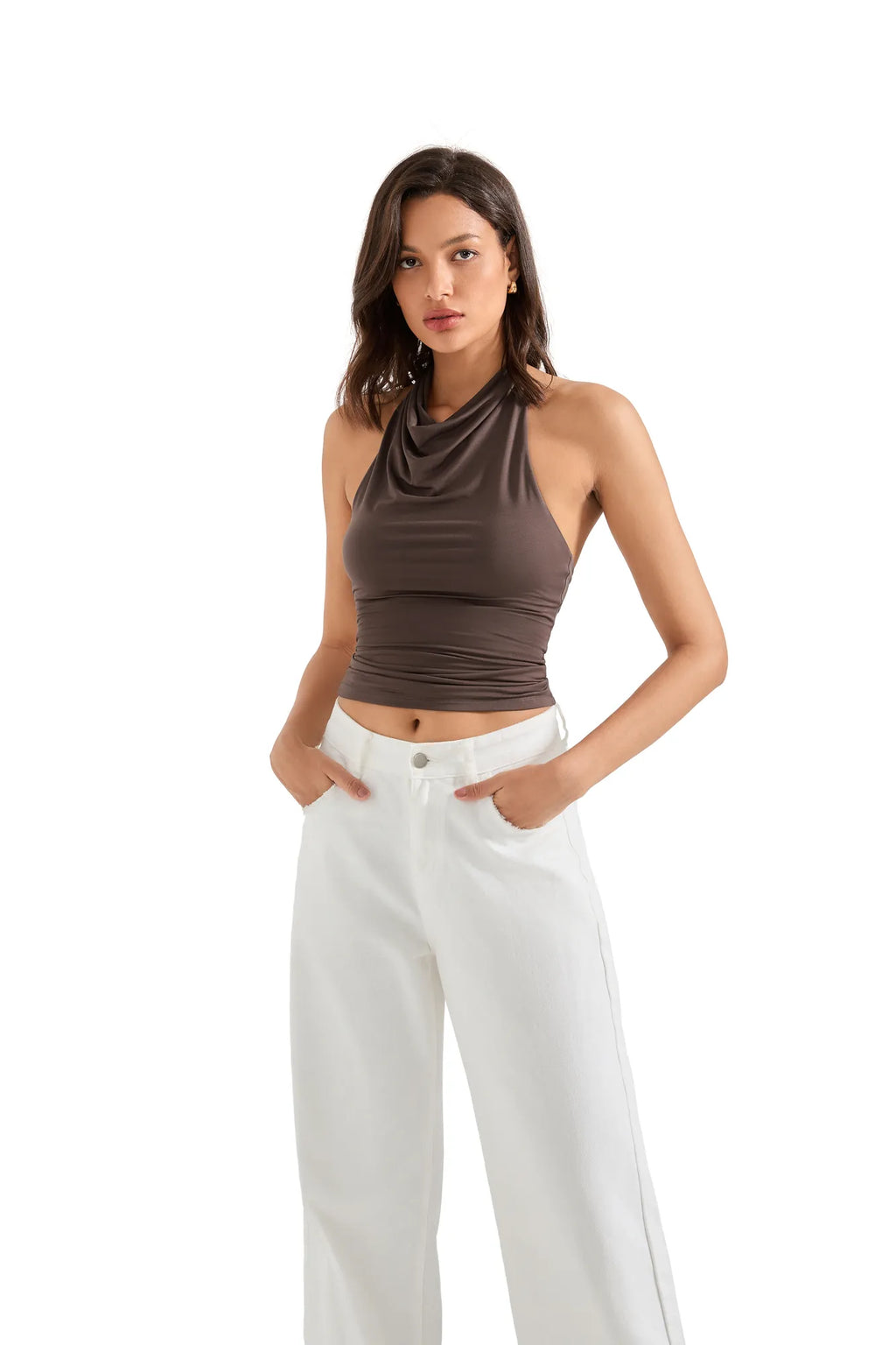 Buttery Soft Cowl Neck Tank Top