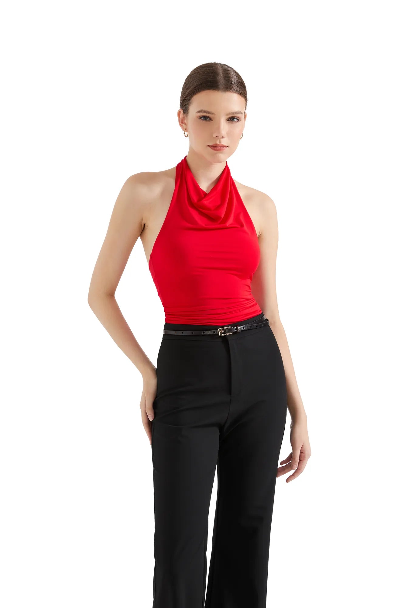 Buttery Soft Cowl Neck Tank Top