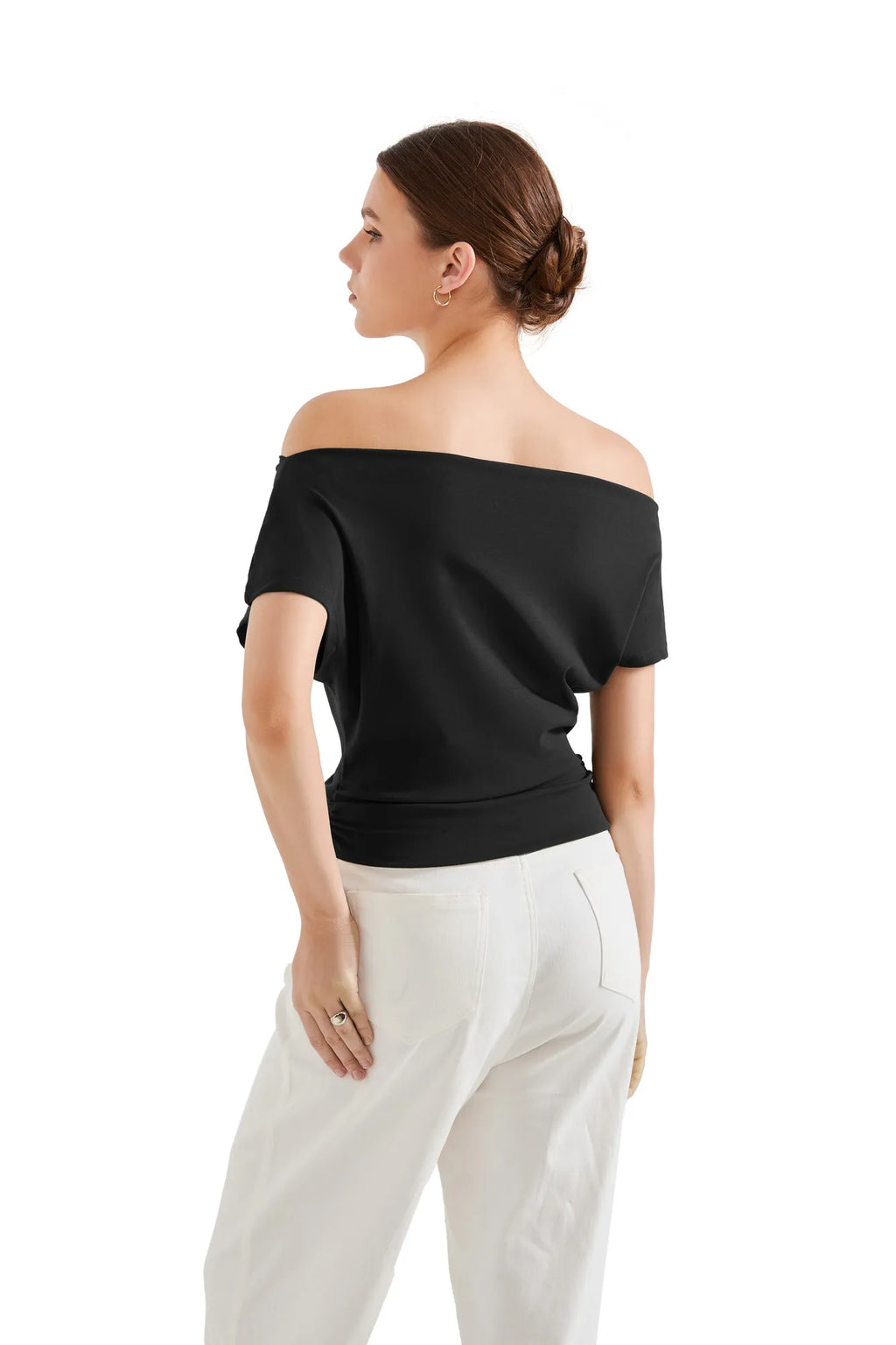 Cotton Multi-Way Off Shoulder Shirt