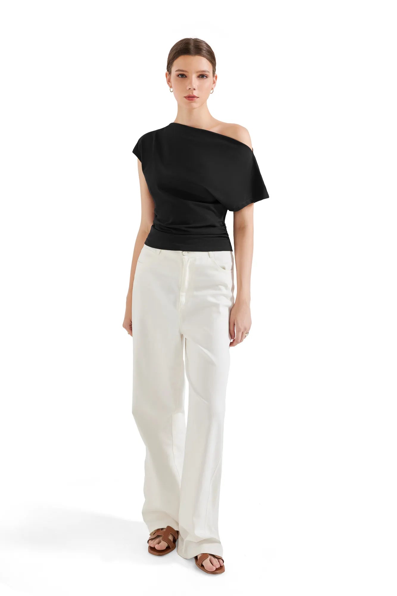 Cotton Multi-Way Off Shoulder Shirt