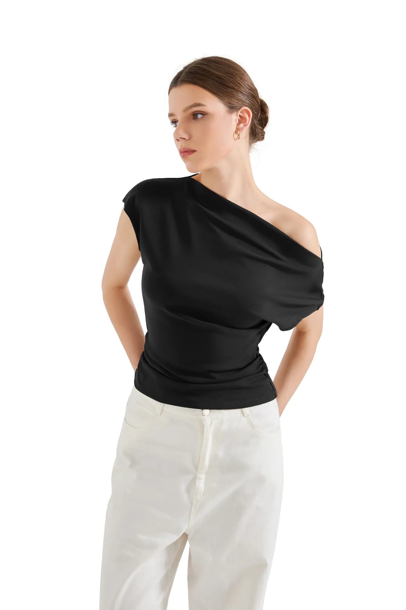 Cotton Multi-Way Off Shoulder Shirt