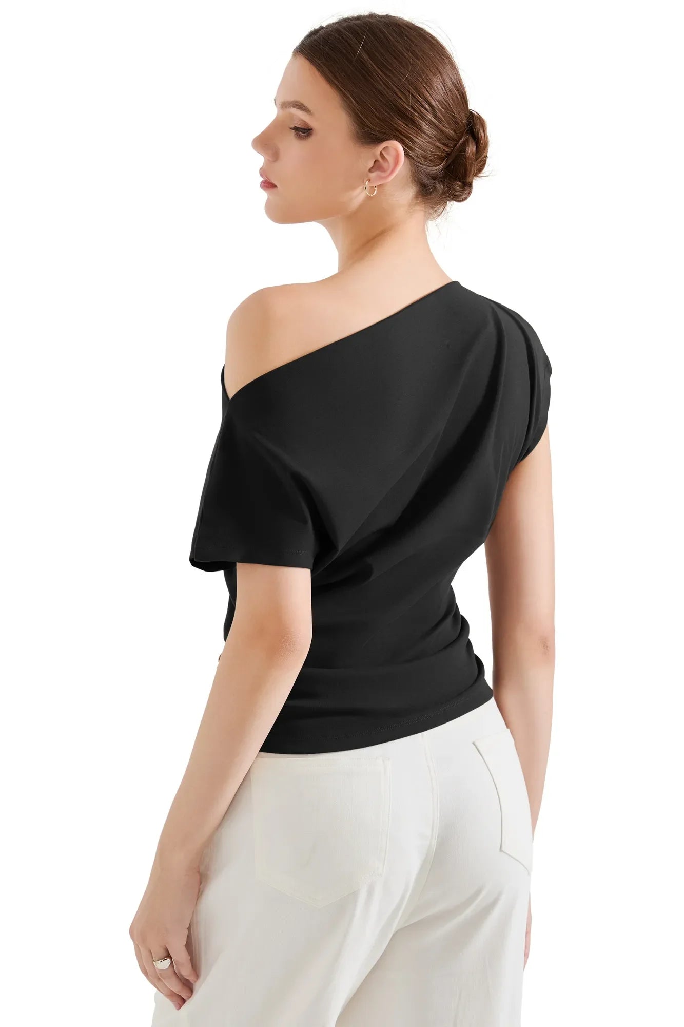 Cotton Multi-Way Off Shoulder Shirt