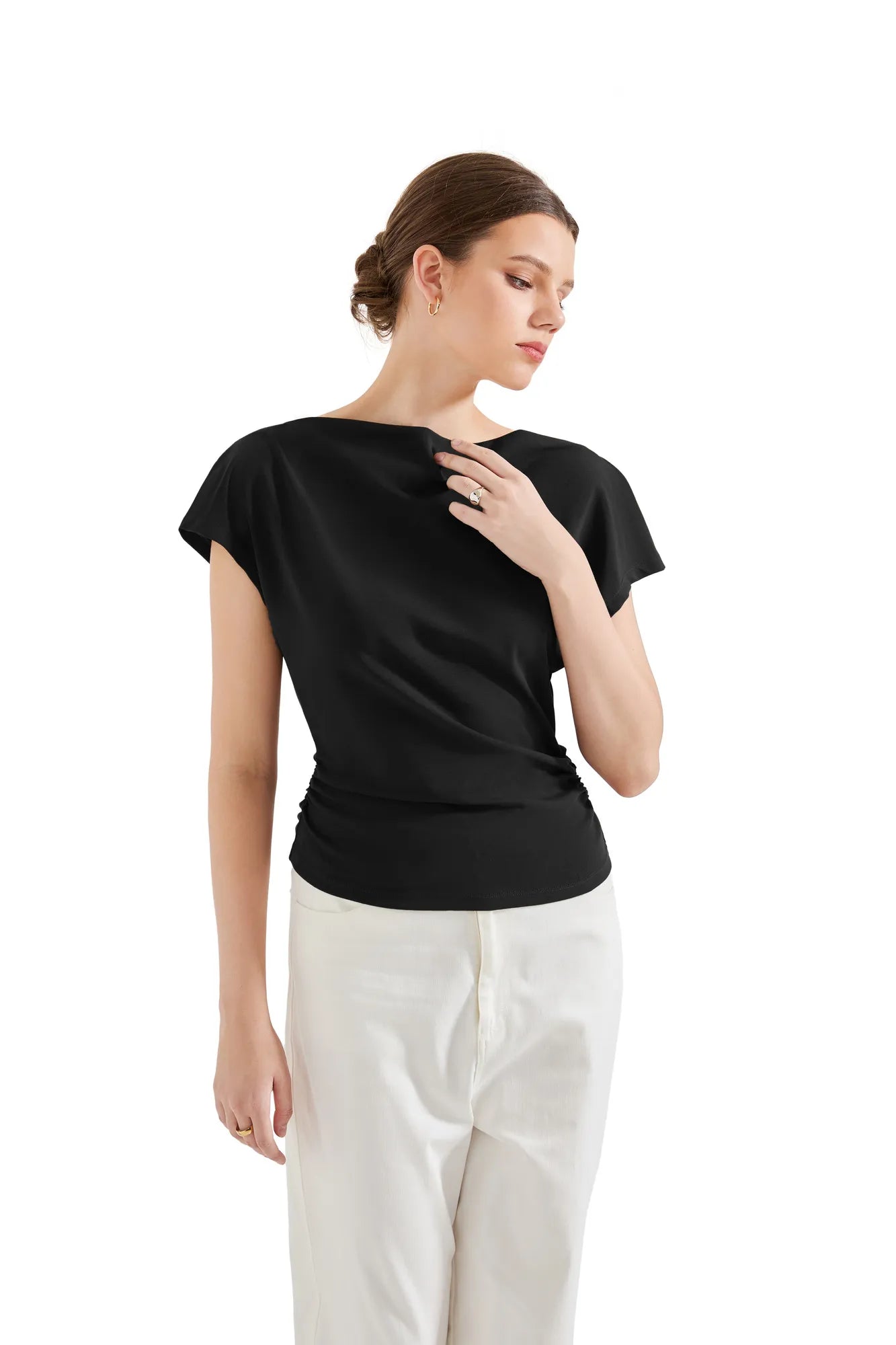 Cotton Multi-Way Off Shoulder Shirt