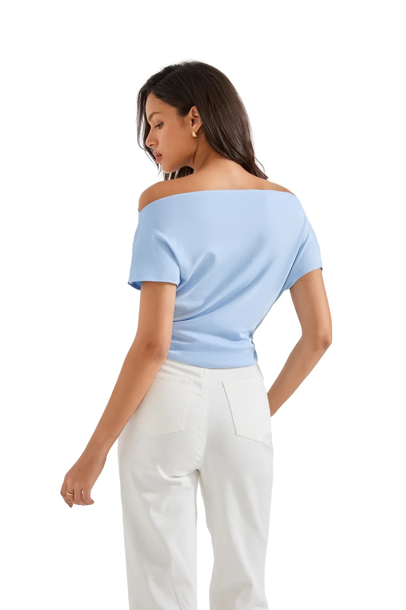 Cotton Multi-Way Off Shoulder Shirt