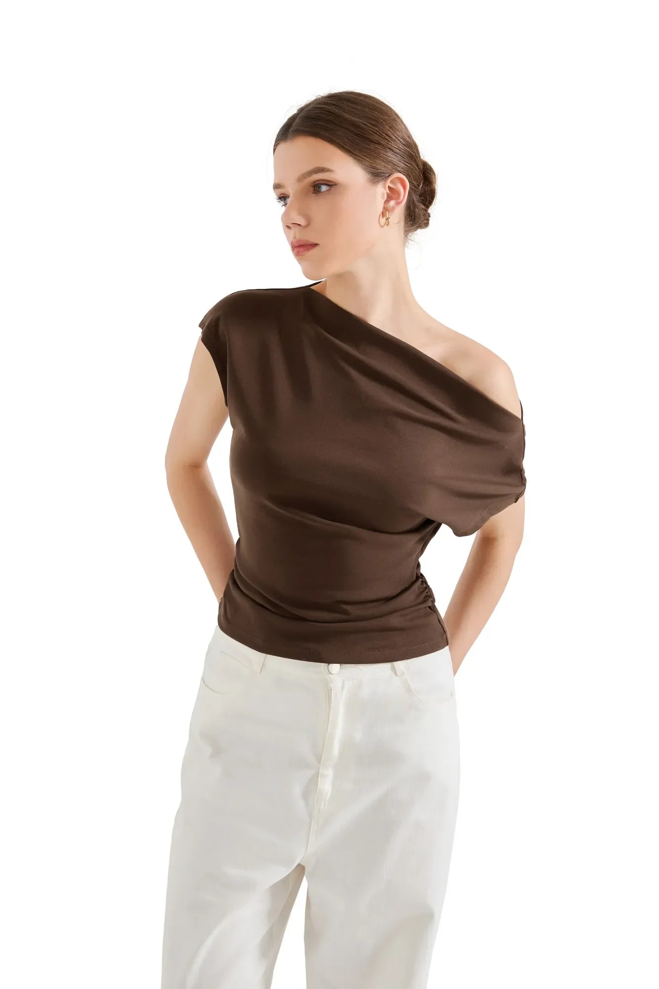 Cotton Multi-Way Off Shoulder Shirt