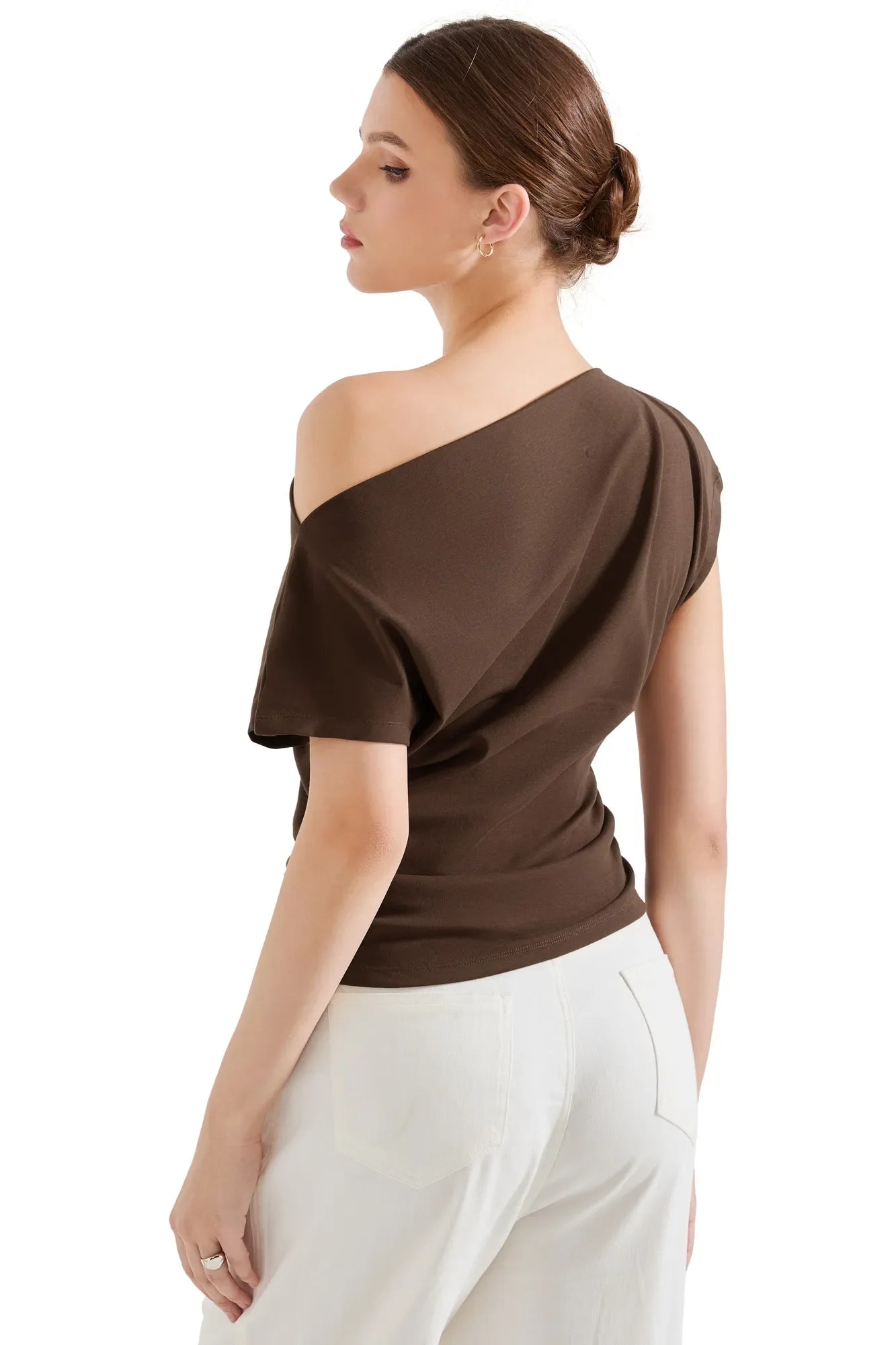 Cotton Multi-Way Off Shoulder Shirt