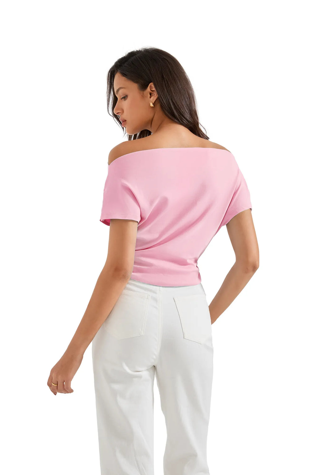 Cotton Multi-Way Off Shoulder Shirt