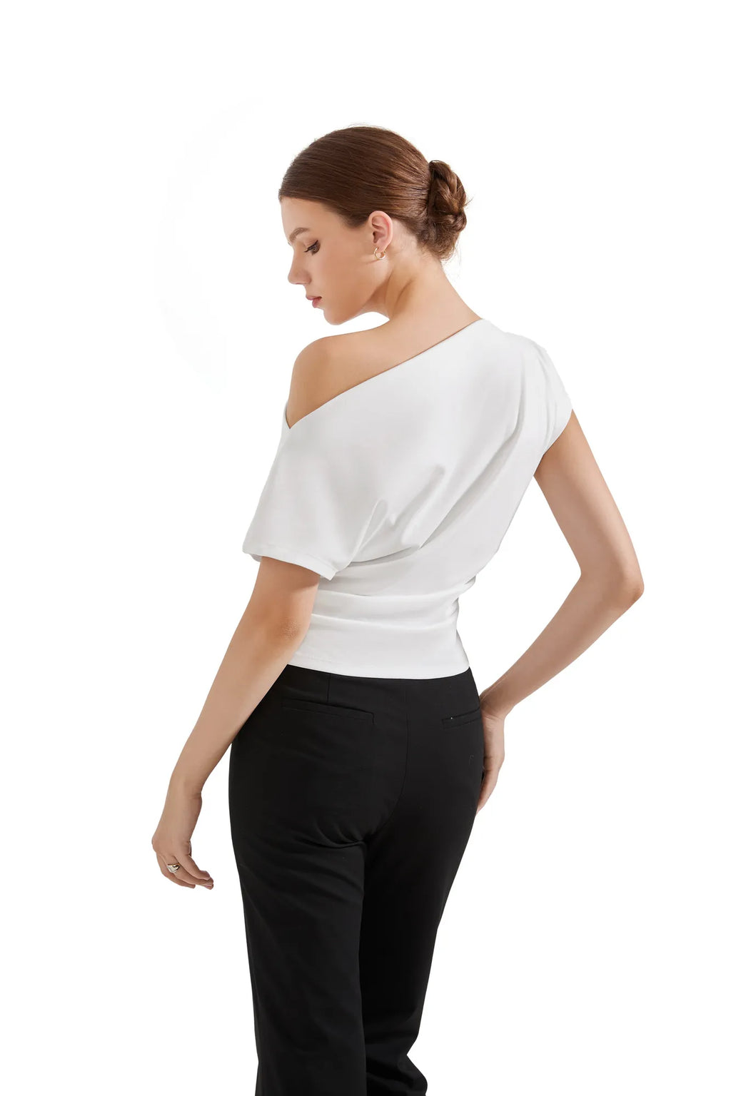 Cotton Multi-Way Off Shoulder Shirt