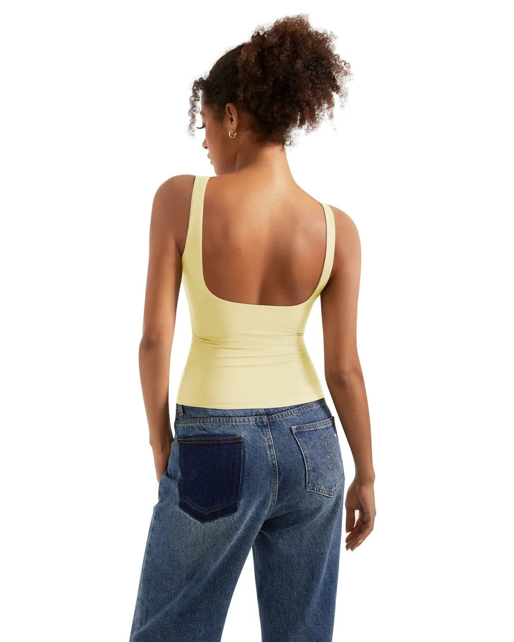 Buttery Soft Backless Boat Neck Tank Top