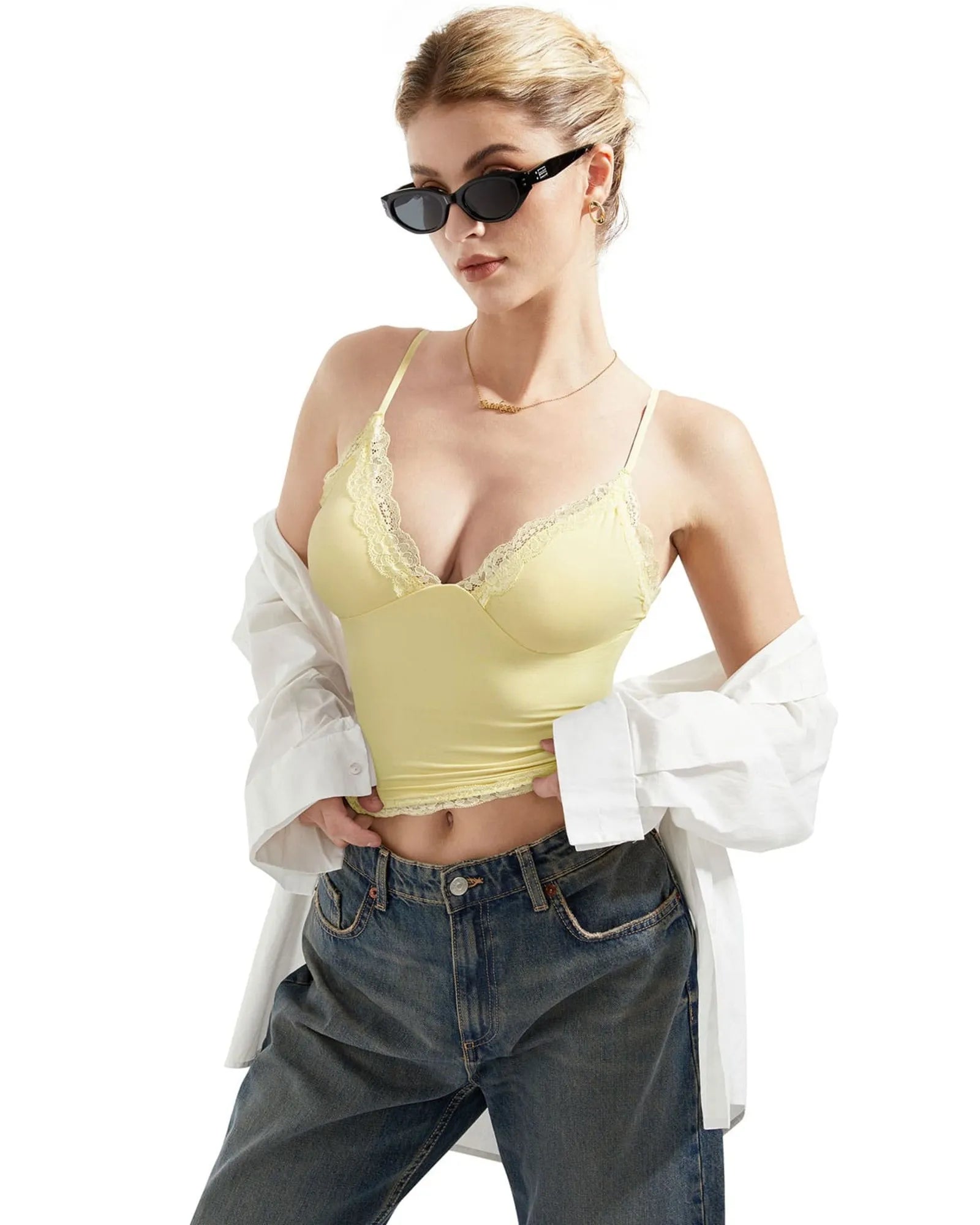 Buttery Soft Cami V Neck Tank Top