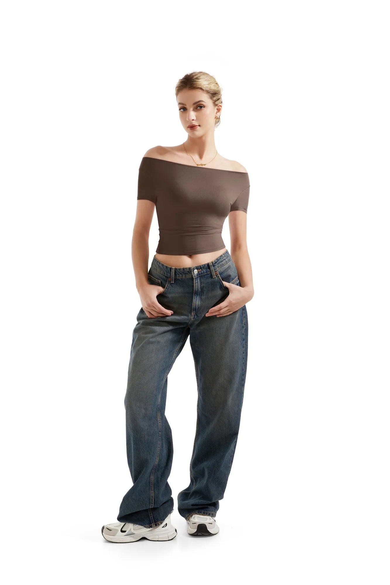 Buttery Soft Multi-Way Off Shoulder Shirt