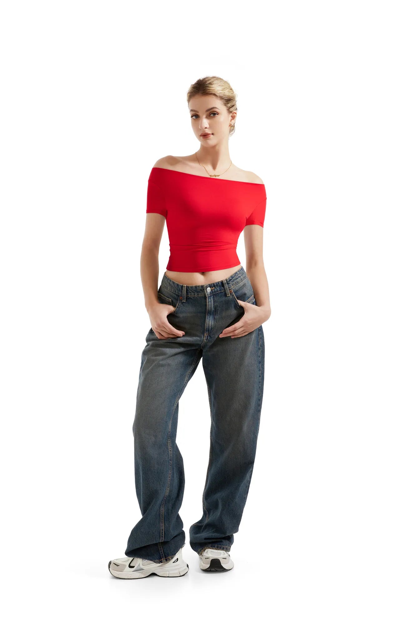 Buttery Soft Multi-Way Off Shoulder Shirt