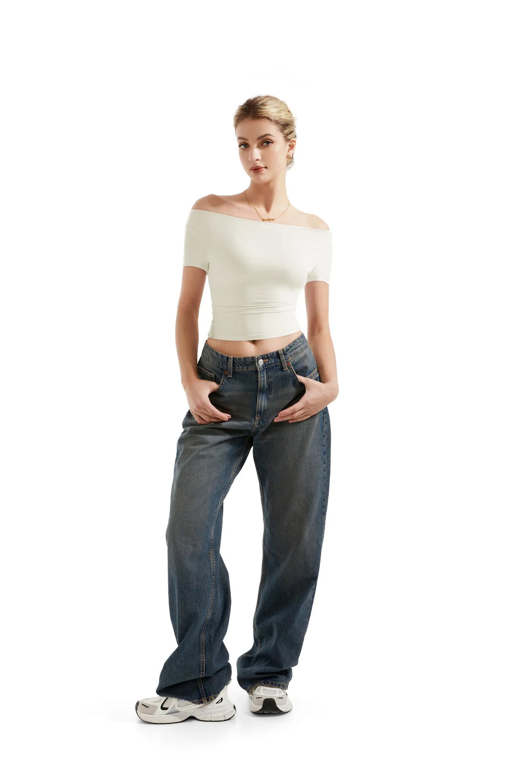 Buttery Soft Multi-Way Off Shoulder Shirt