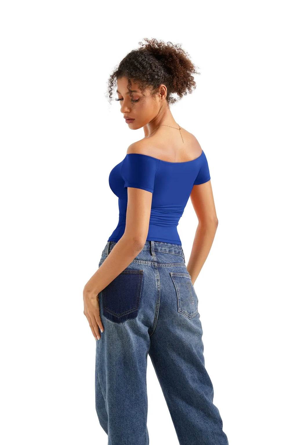 Buttery Soft Off Shoulder Shirt - Short Sleeve