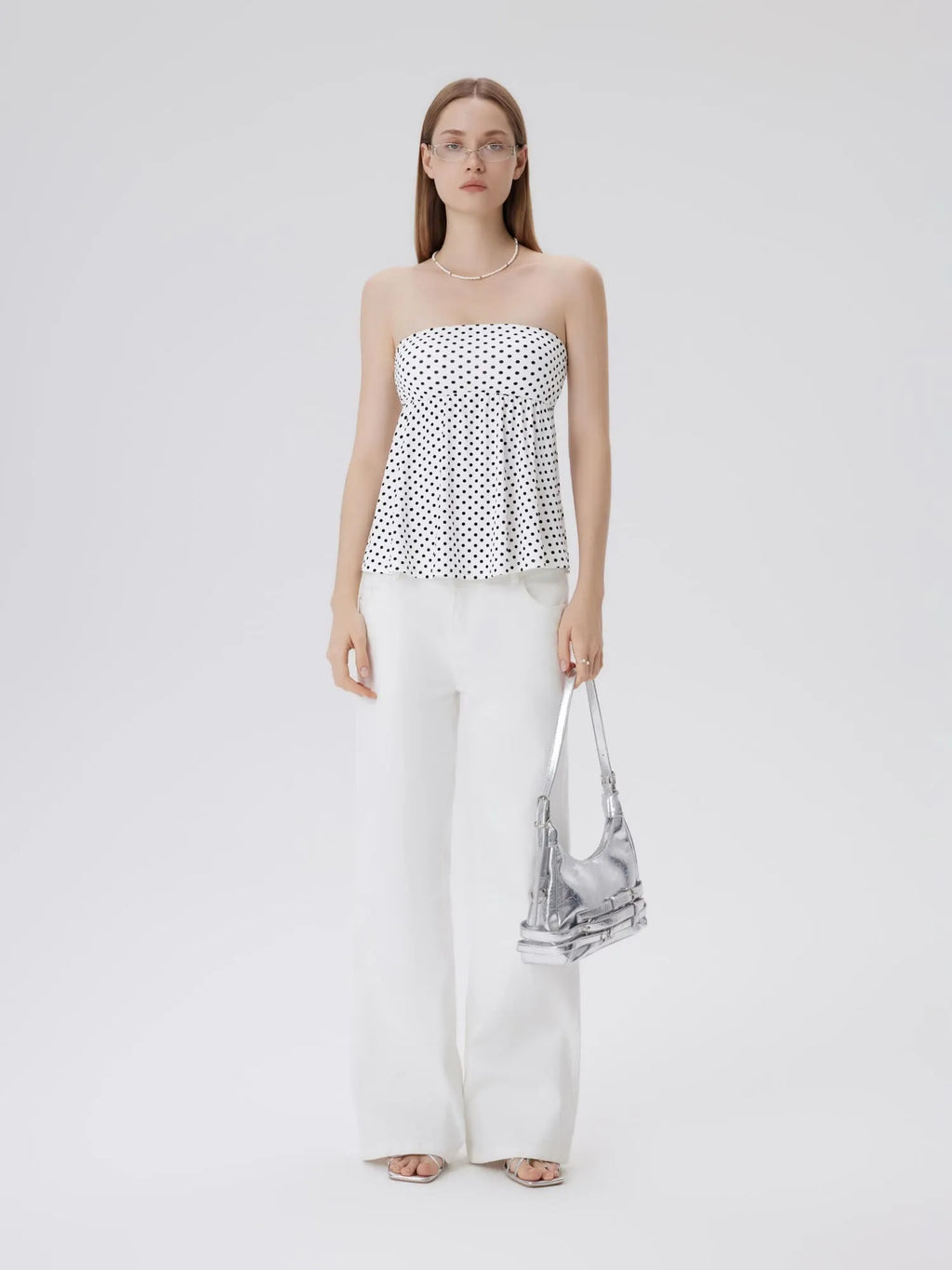 Babydoll Strapless Peplum Tank Tops