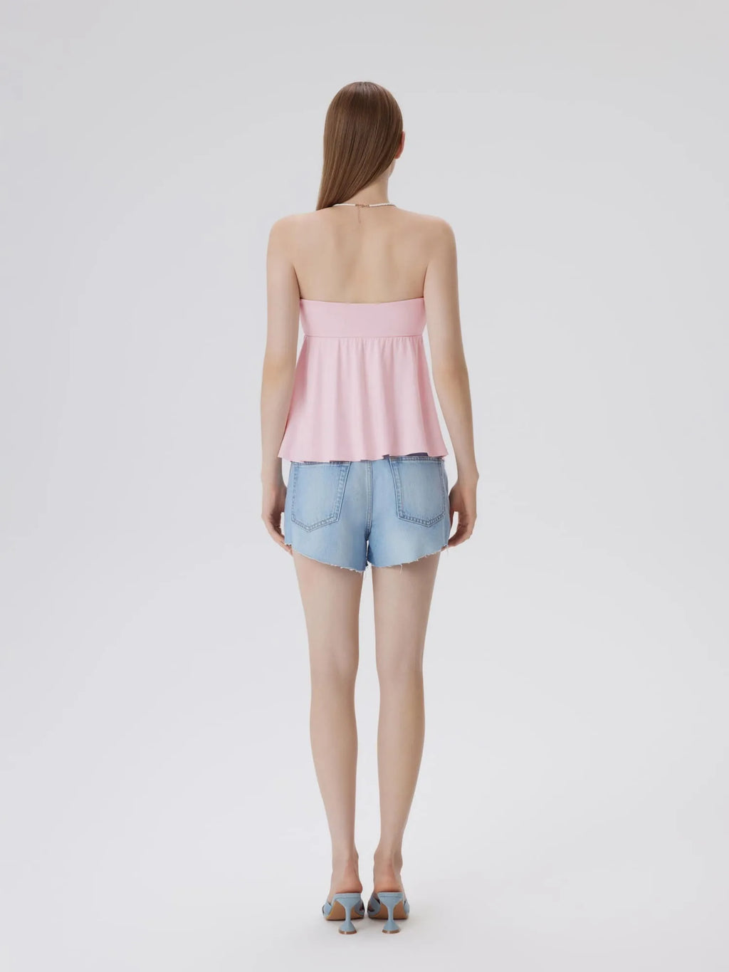 Babydoll Strapless Peplum Tank Tops