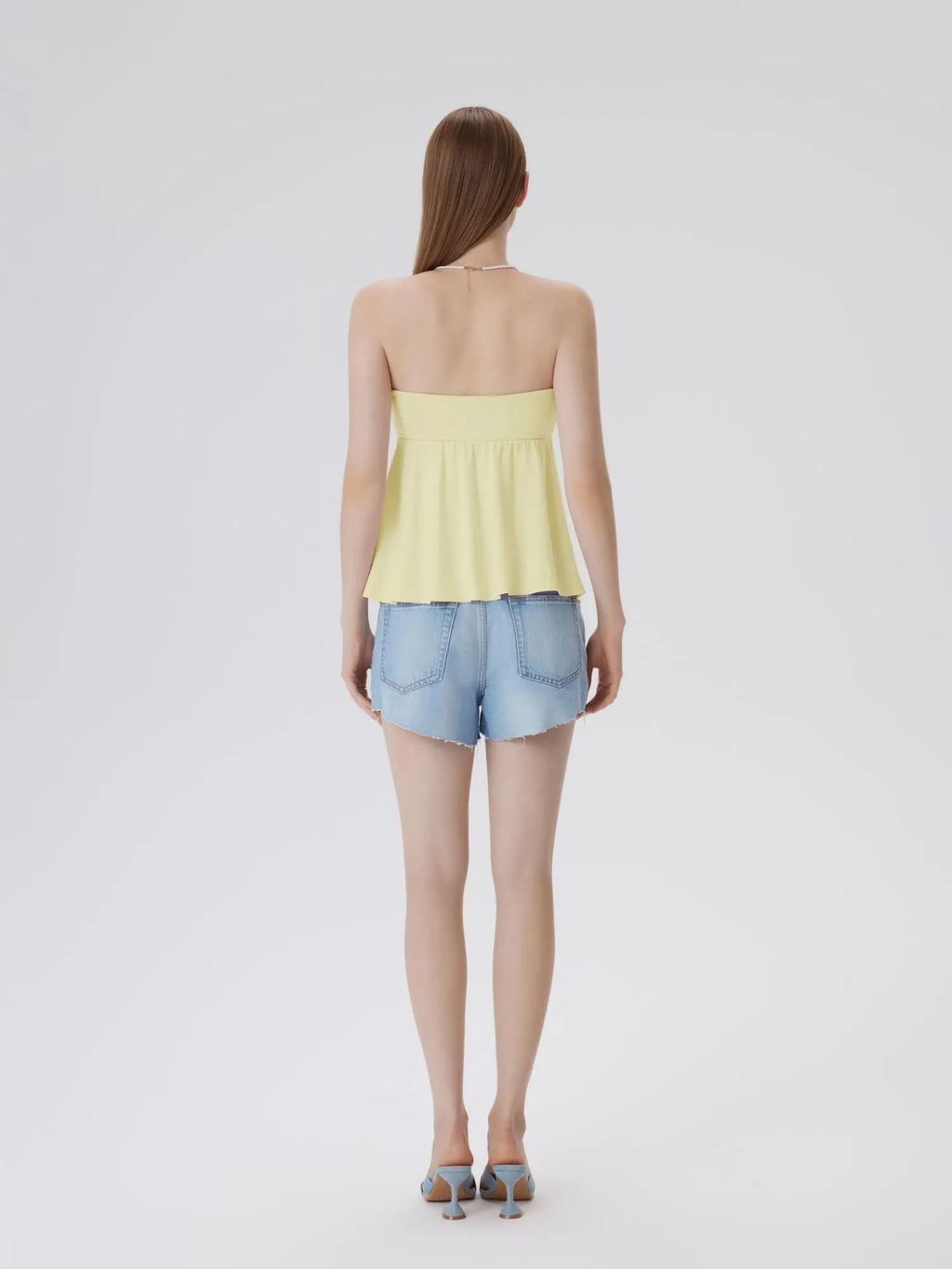 Babydoll Strapless Peplum Tank Tops
