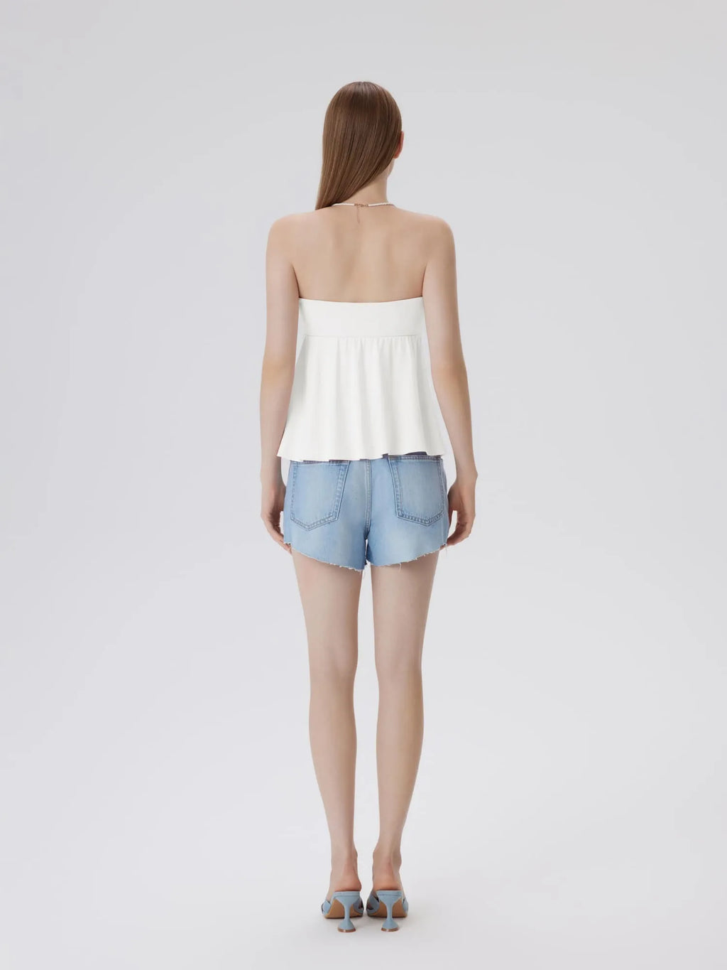 Babydoll Strapless Peplum Tank Tops