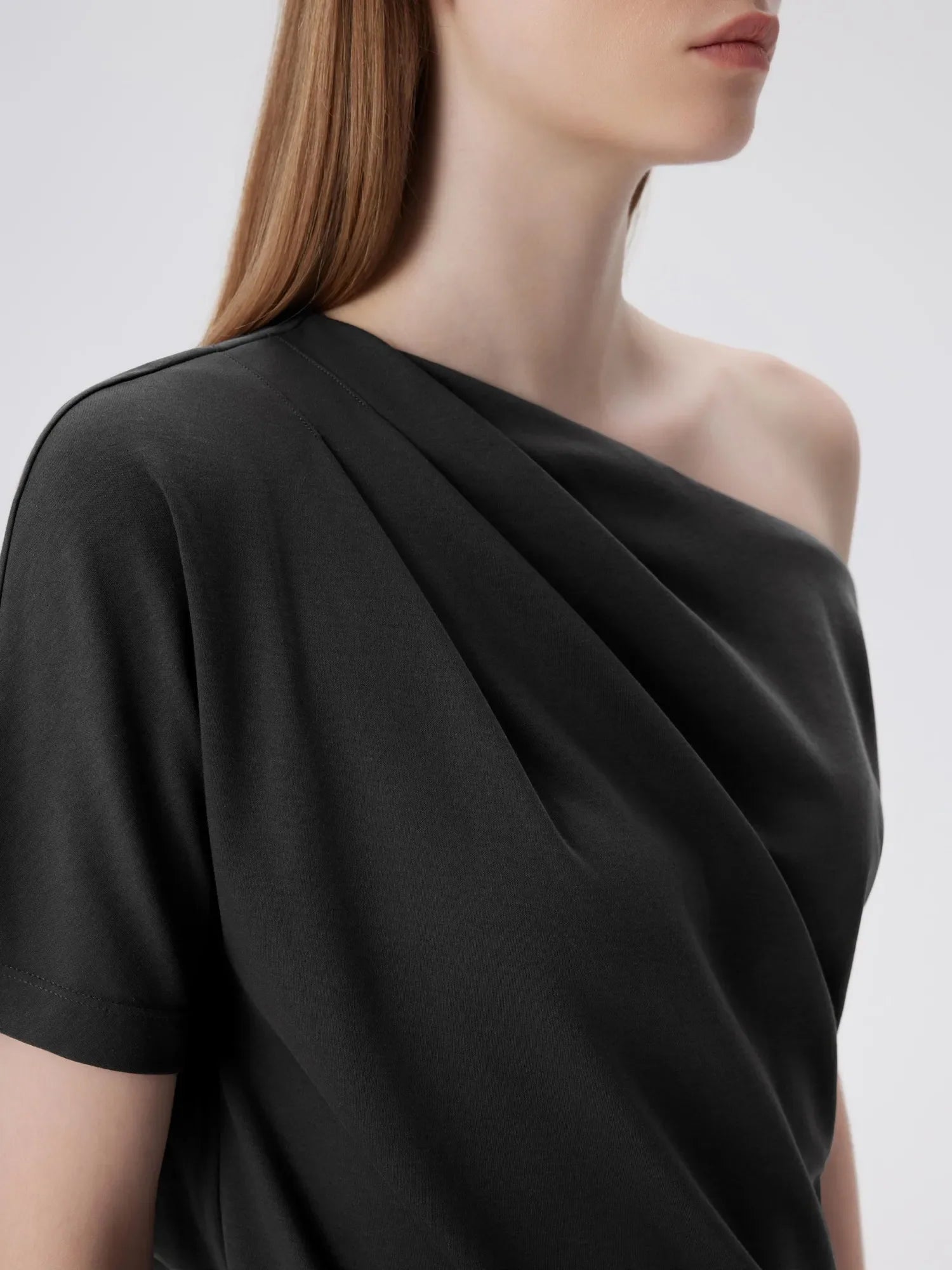 Asymmetrical Off Shoulder Short Sleeve T-Shirts
