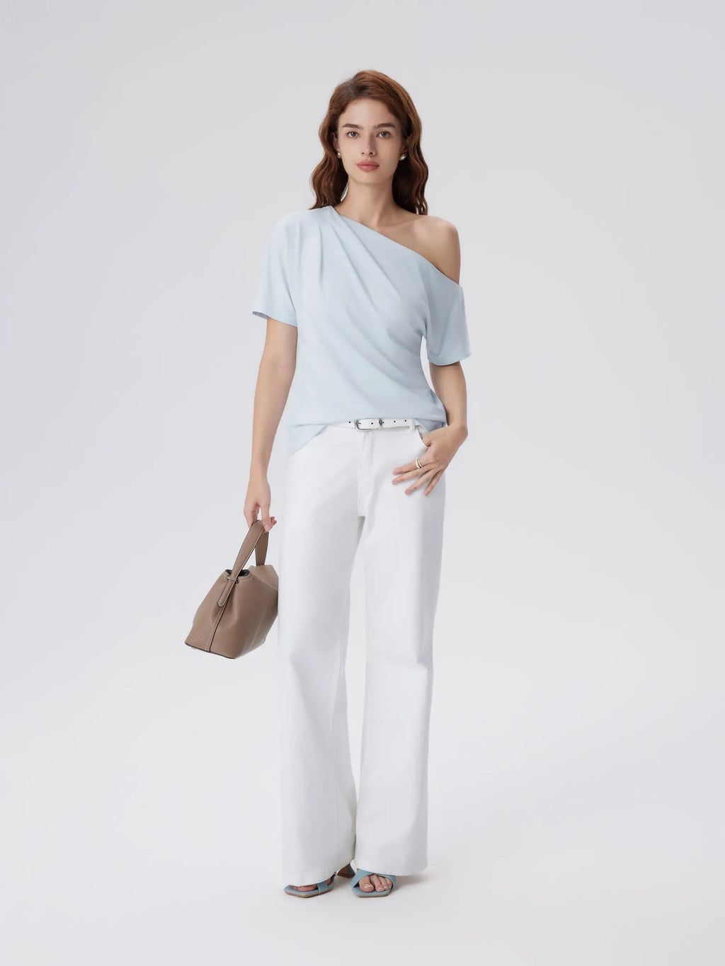 Asymmetrical Off Shoulder Short Sleeve T-Shirts