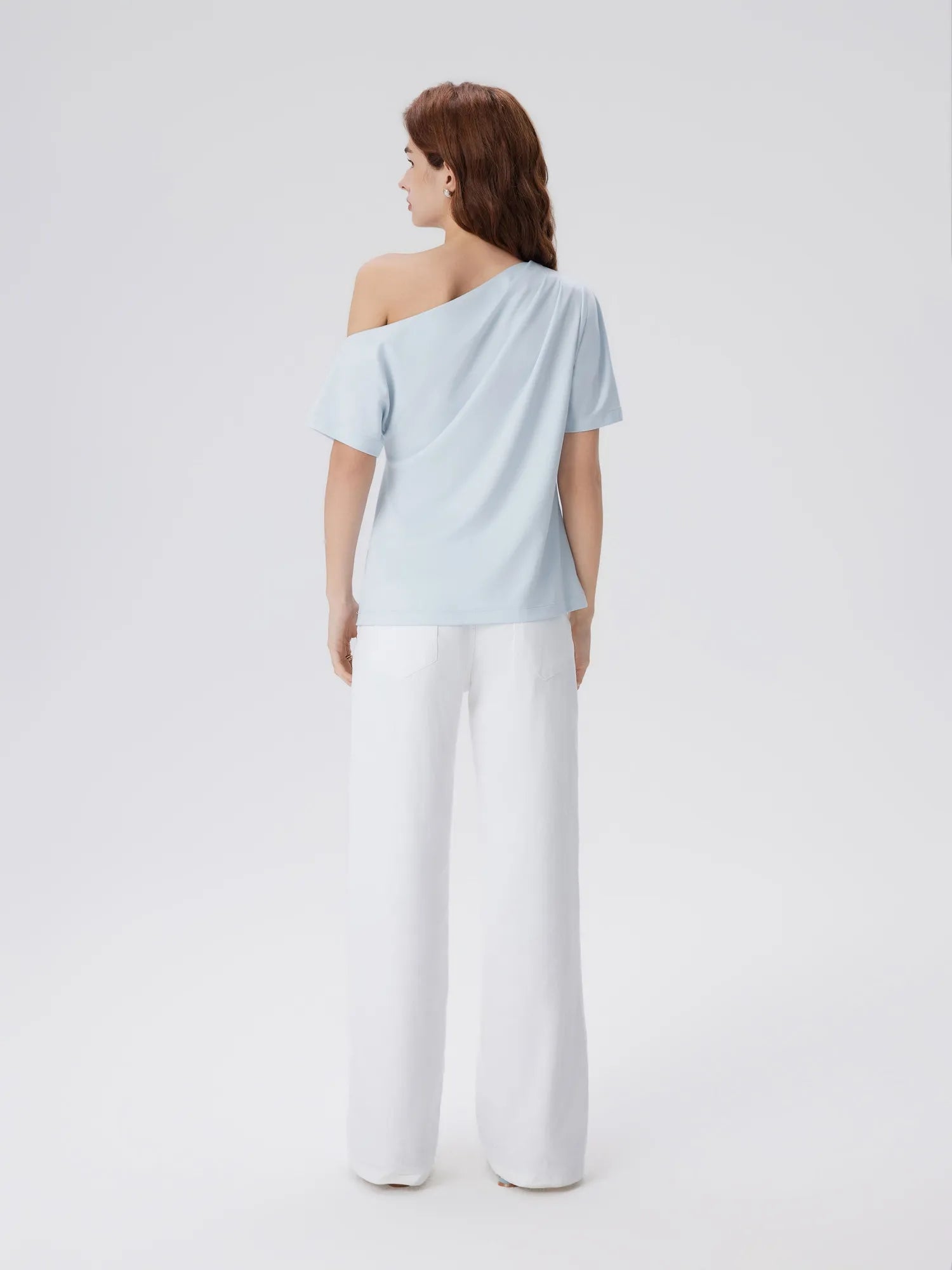 Asymmetrical Off Shoulder Short Sleeve T-Shirts