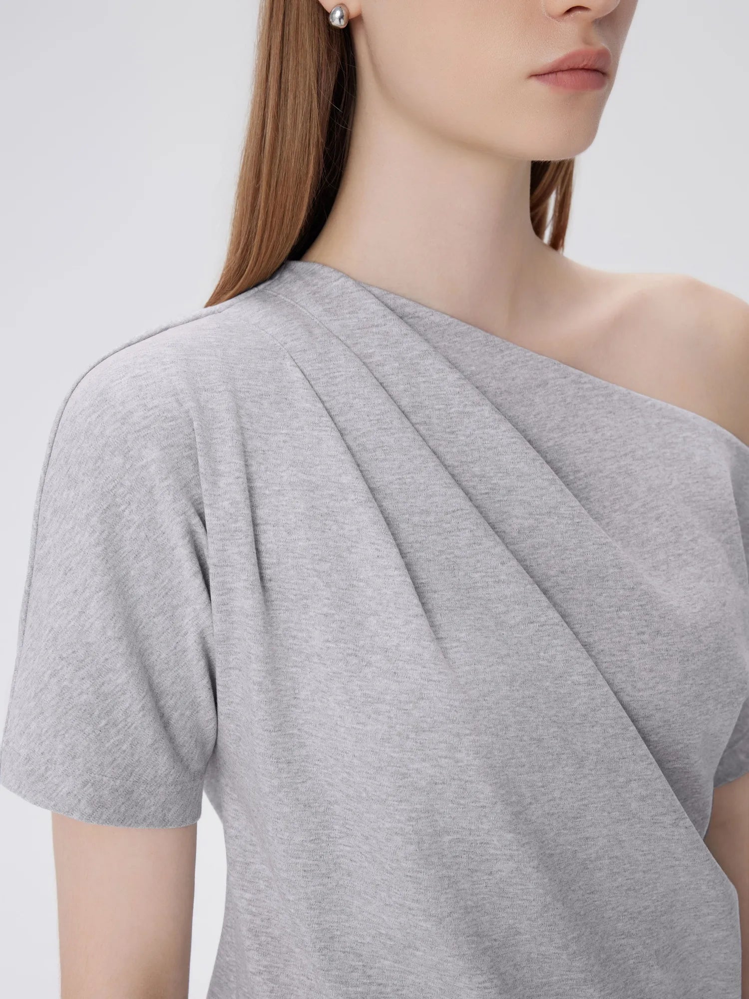 Asymmetrical Off Shoulder Short Sleeve T-Shirts