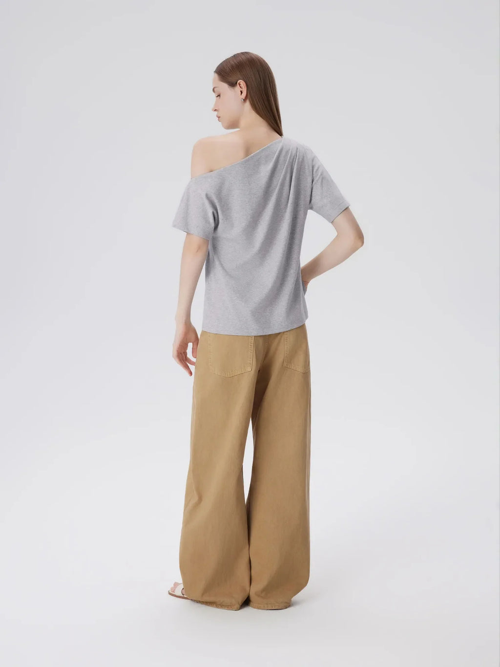 Asymmetrical Off Shoulder Short Sleeve T-Shirts