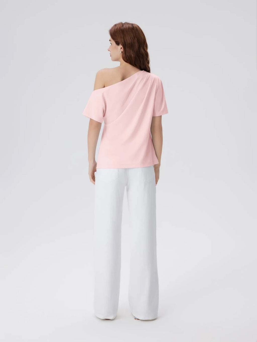 Asymmetrical Off Shoulder Short Sleeve T-Shirts