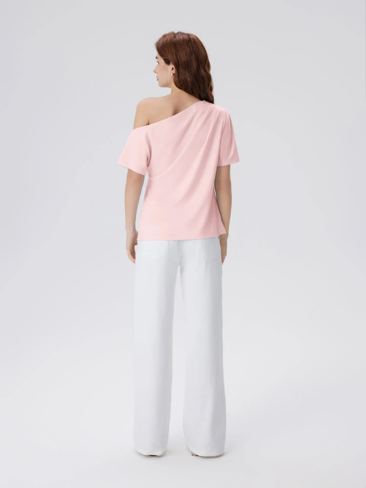 Asymmetrical Off Shoulder Short Sleeve T-Shirts