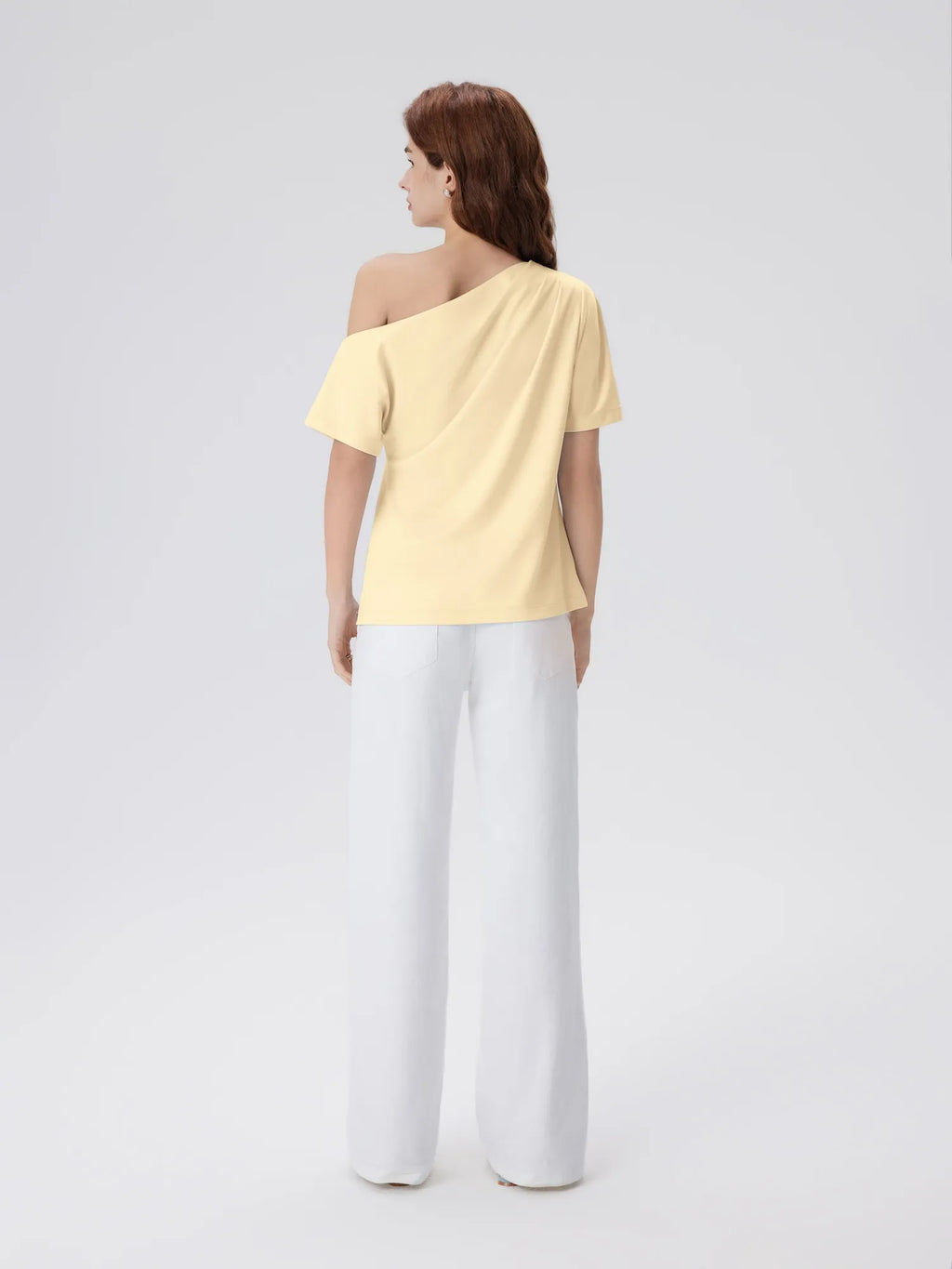 Asymmetrical Off Shoulder Short Sleeve T-Shirts