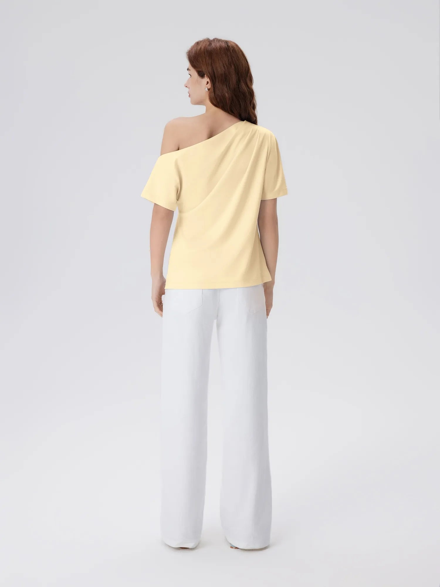 Asymmetrical Off Shoulder Short Sleeve T-Shirts