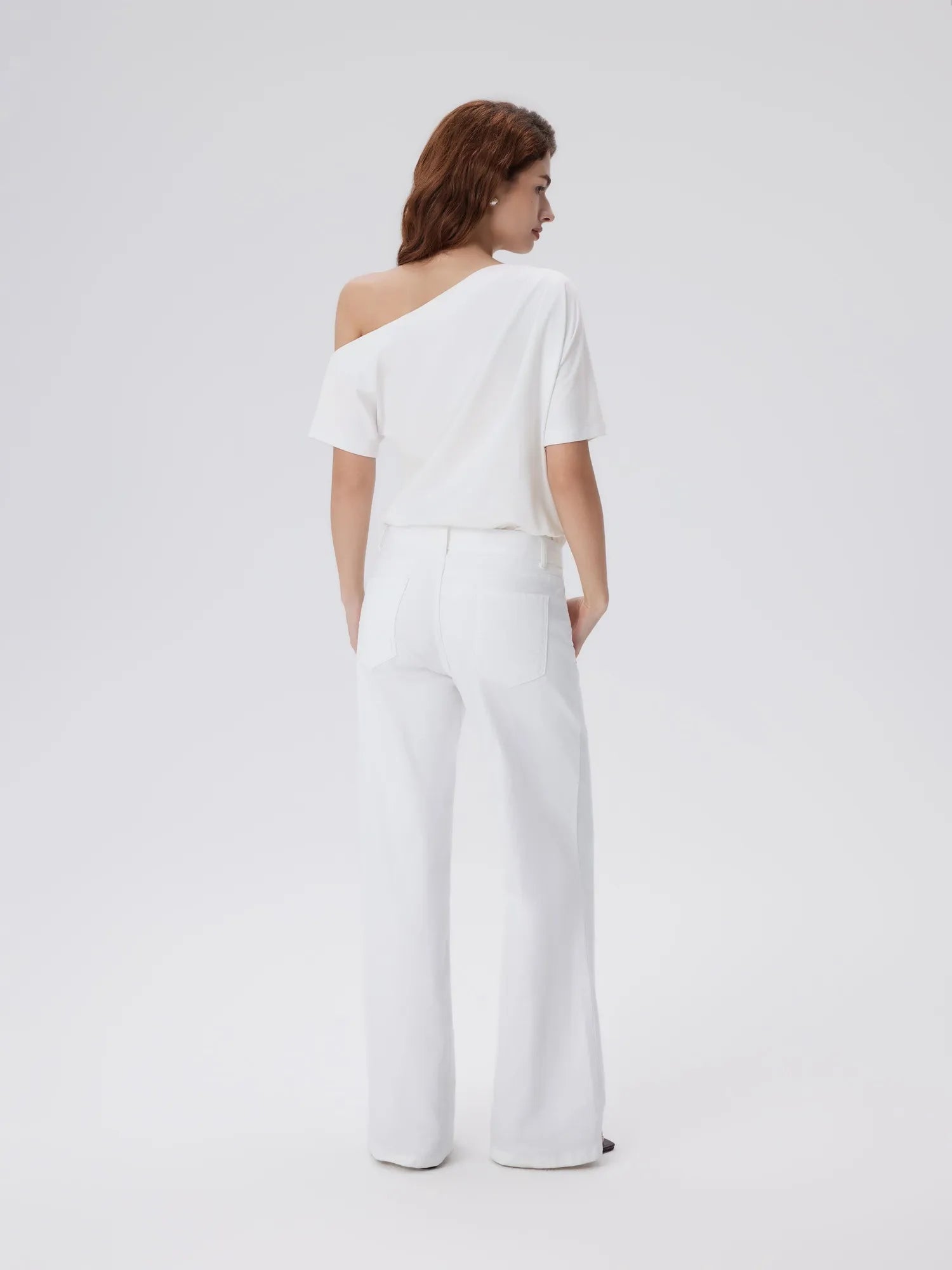Asymmetrical Off Shoulder Short Sleeve T-Shirts