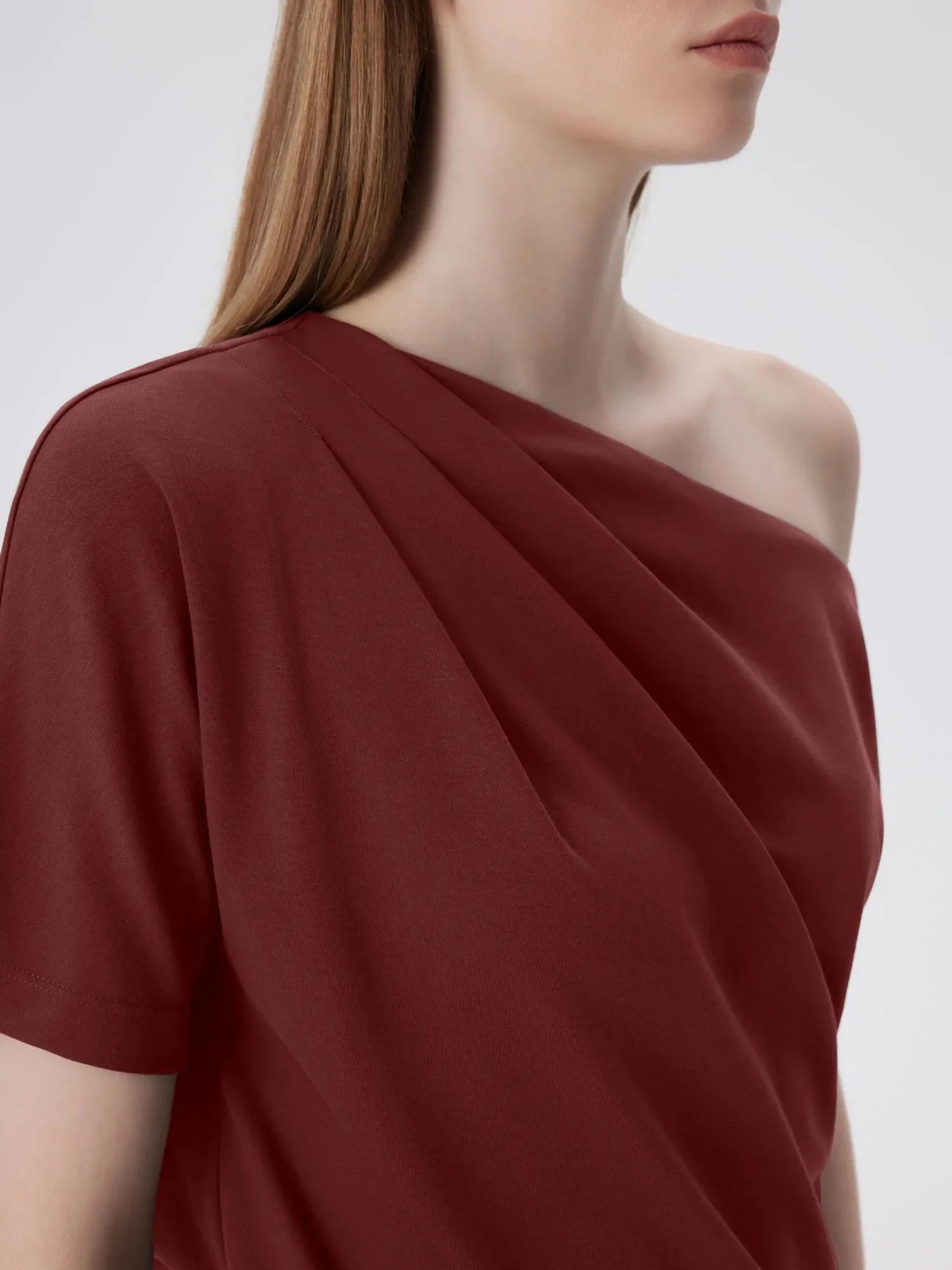 Asymmetrical Off Shoulder Short Sleeve T-Shirts