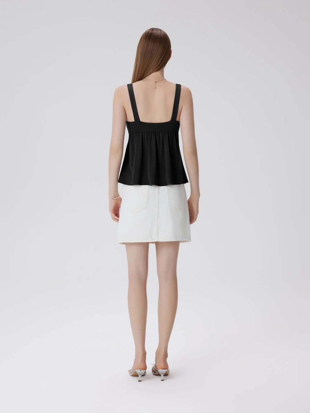 Babydoll Modal Peplum Tank Tops