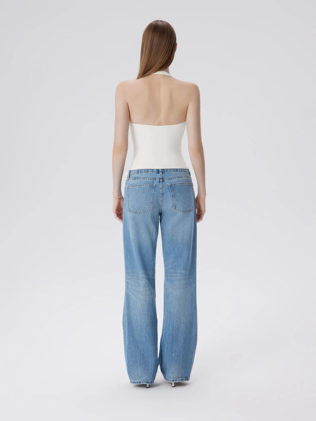 Padded Backless Halter Tank Tops