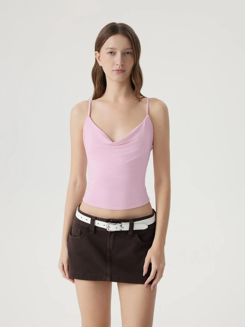 Sexy Cowl Neck Backless Tank Top
