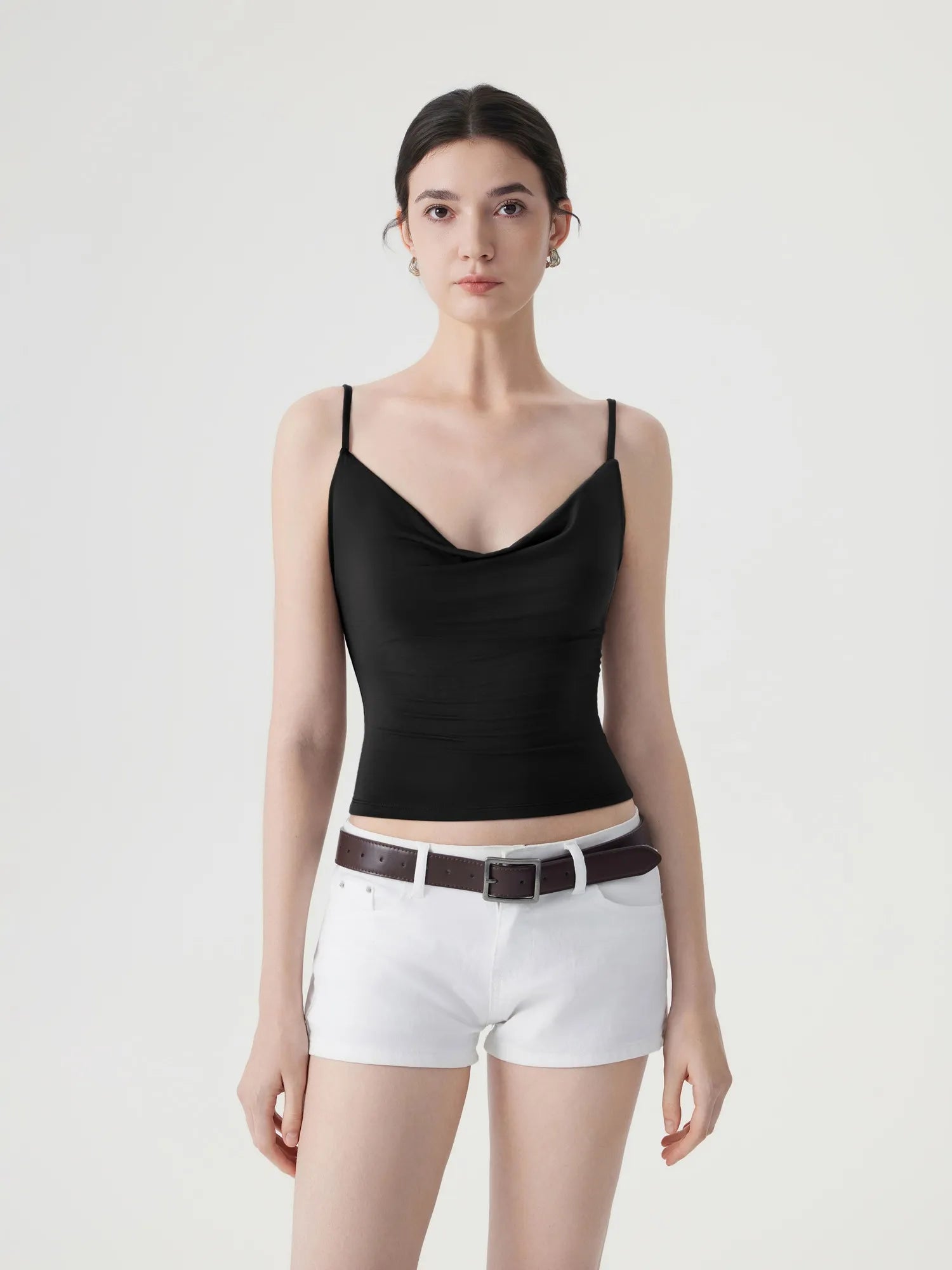 Sexy Cowl Neck Backless Tank Top