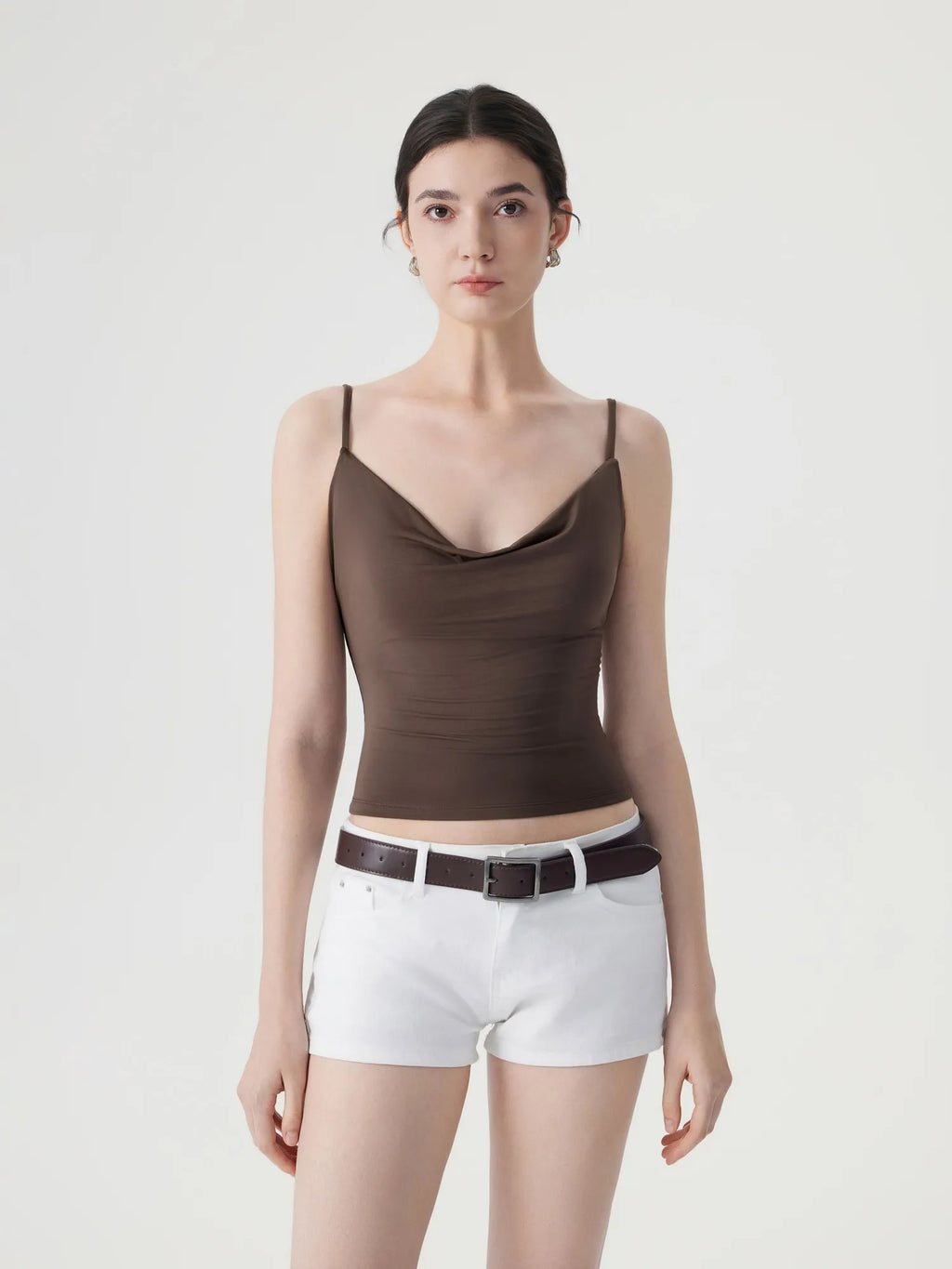 Sexy Cowl Neck Backless Tank Top