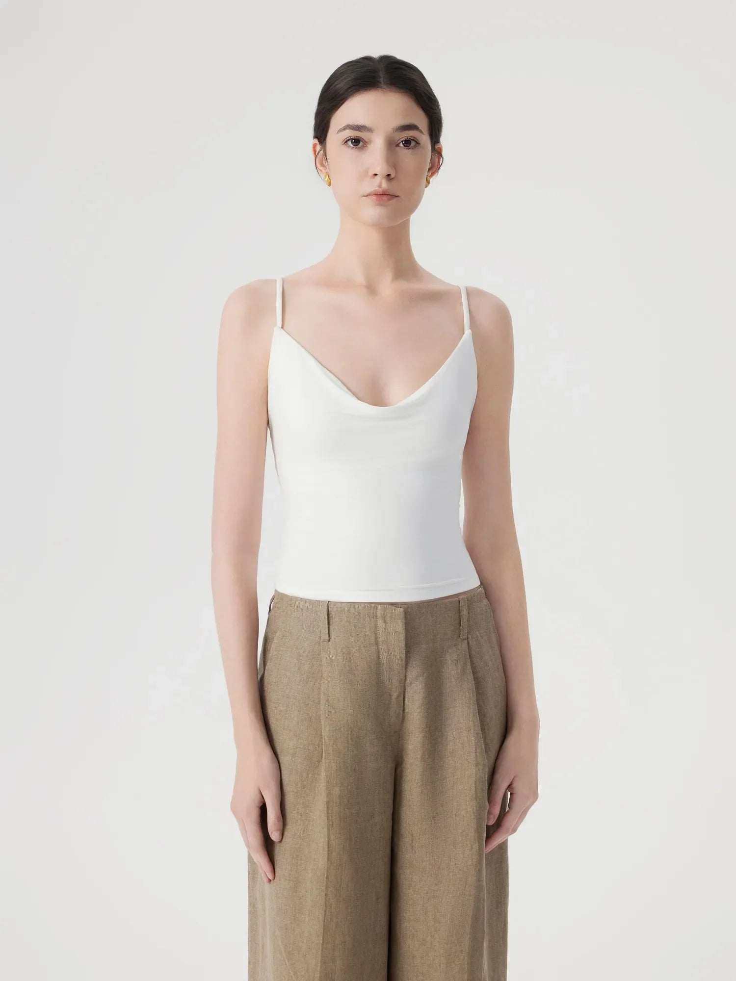 Sexy Cowl Neck Backless Tank Top