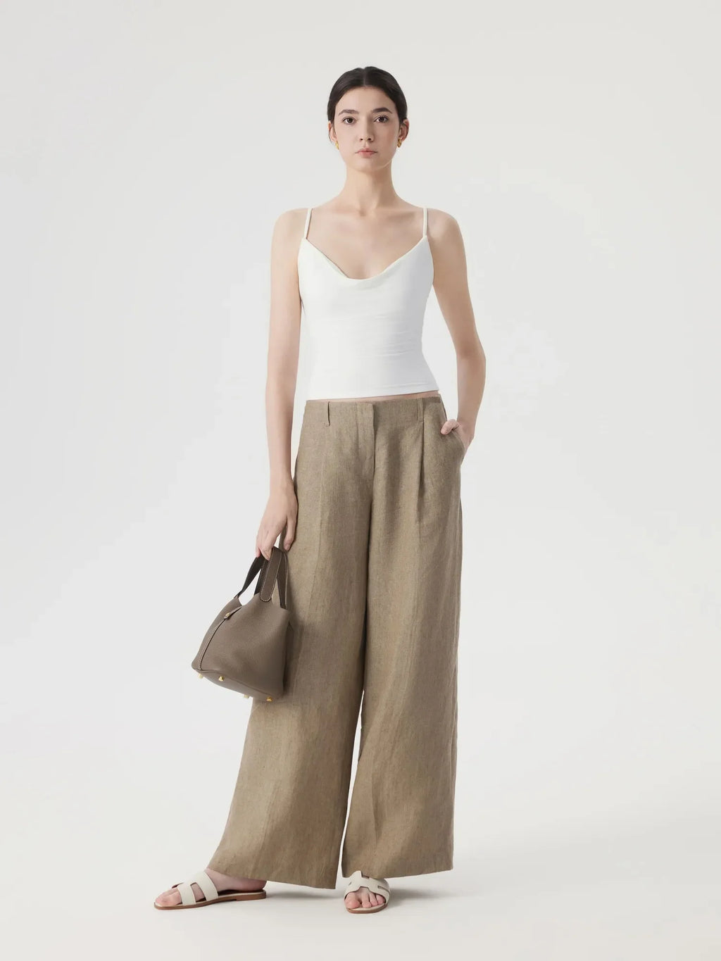 Sexy Cowl Neck Backless Tank Top