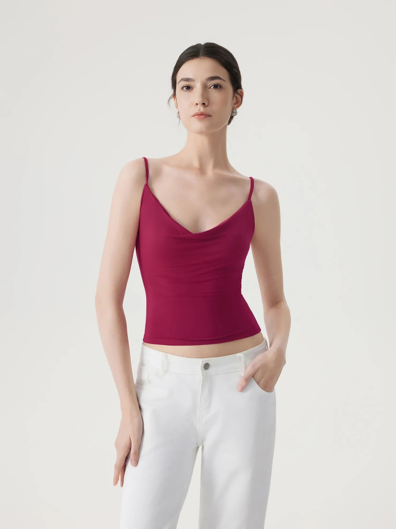 Sexy Cowl Neck Backless Tank Top