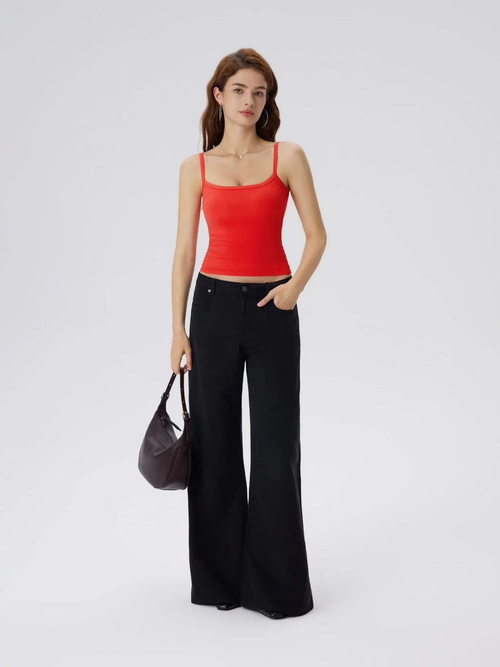 Double Line Square Tank Tops